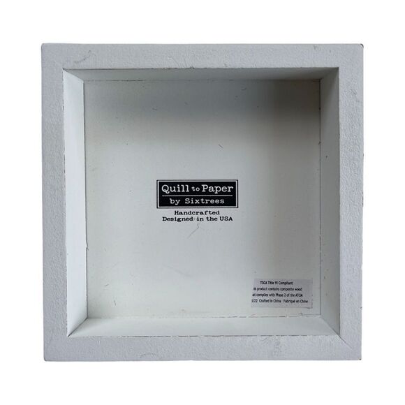 Thankful Grateful Blessed Whitewashed Distressed Wood Sign Quill to Paper NWT - Picture 7 of 7